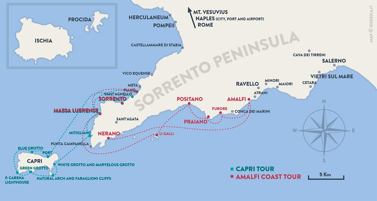 pompeii mount vesuvius map